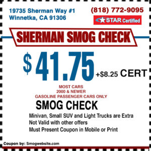 Smog Check Coupon Winnetka